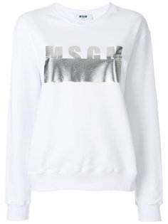 branded sweatshirt MSGM