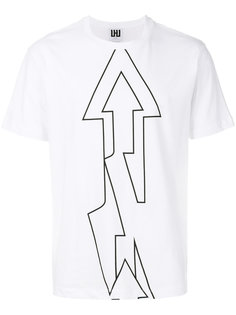 футболка с контрастным принтом Les Hommes Urban
