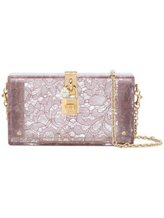 клатч с кружевным эффектом Dolce &amp; Gabbana