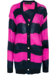 striped button up cardigan Versace