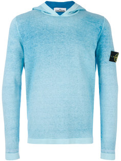 logo patch hooded sweatshirt Stone Island