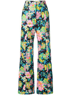 широкие брюки с цветочным принтом  MSGM