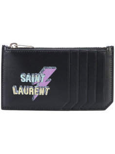 визитница с заклепками Fragments Saint Laurent