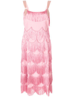 fringe party dress Marc Jacobs