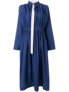 gathered and pleated midi dress Cédric Charlier