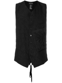 patch pocket crinkled waistcoat Ann Demeulemeester
