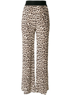 leopard print flared trousers Twin-Set