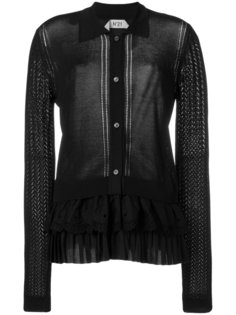 ruffle hem cardigan Nº21