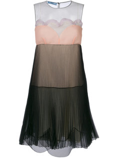 платье шифт из органзы Prada