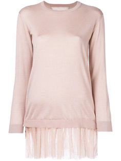 свитер с рюшами Red Valentino