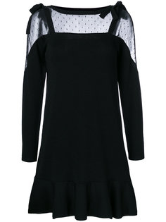прозрачное платье с лямками Red Valentino