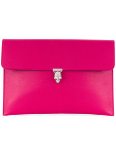 skull clasp clutch Alexander McQueen