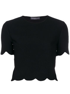 топ с фигурным краем  Alexander McQueen