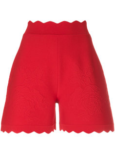 scalloped hem shorts Alexander McQueen