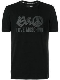 logo print T-shirt Love Moschino