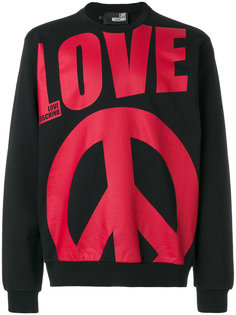 love print sweatshirt Love Moschino