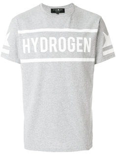 футболка с принтом логотипом Hydrogen