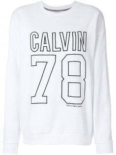 спортивный пуловер с логотипом  Calvin Klein Jeans
