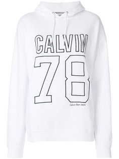 толстовка с капюшоном и логотипом  Calvin Klein Jeans