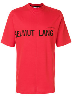 logo print tee Helmut Lang