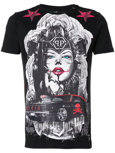 футболка с принтом-портретом Philipp Plein