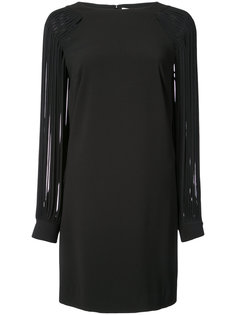 strip sleeve shift dress Halston Heritage