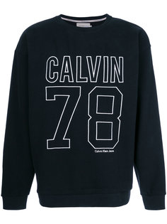 свитер с вышитым логотипом  Calvin Klein Jeans