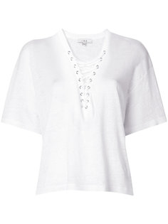 футолка со шнуровкой на горловине Iro