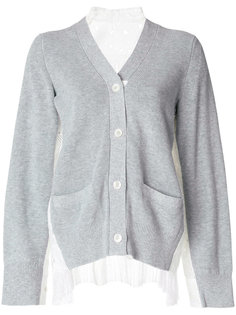 broderie anglaise back cardigan Sacai