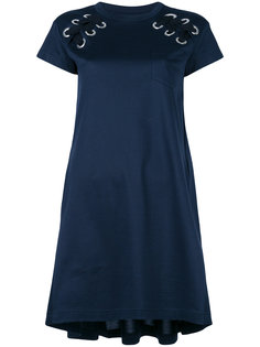 laced shoulder T-shirt dress Sacai