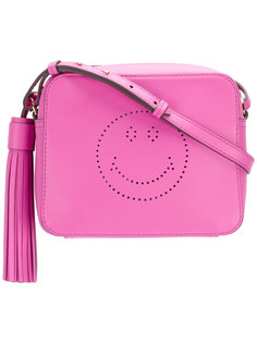 perforated smiley shoulder bag Anya Hindmarch