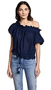 Birds of Paradis Janette Bare Shoulder Top