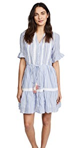 Birds of Paradis Julie Short Ruffle Sleeve Dress