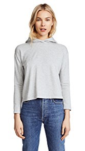 Enza Costa Cropped Hoodie
