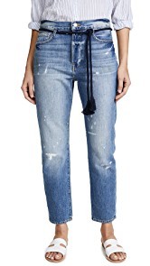 FRAME Le Original Jeans with Tassel Tie