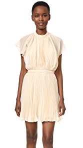 Keepsake Come Back Pleated Mini Dress