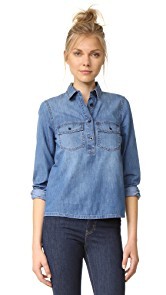 Madewell Denim Pocket Popover Shirt