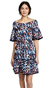 Milly Silk Rose Dress