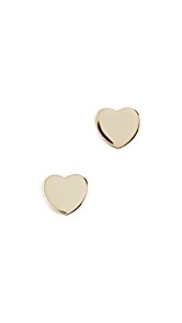 Shashi Solid Heart Studs