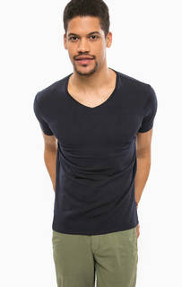 Однотонная футболка с короткими рукавами Scotch&Soda