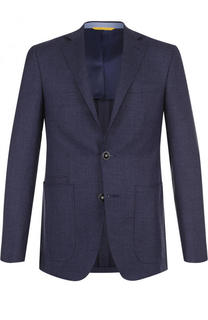 Однобортный шерстяной пиджак Canali