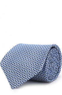 Шелковый галстук с узором Kiton