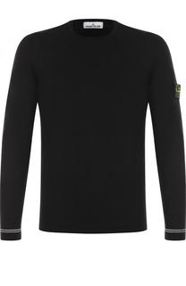 Однотонный хлопковый джемпер Stone Island