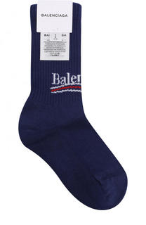 Хлопковые носки с логотипом бренда Balenciaga