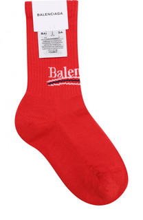Хлопковые носки с логотипом бренда Balenciaga