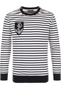 Хлопковый свитшот в контрастную полоску Balmain
