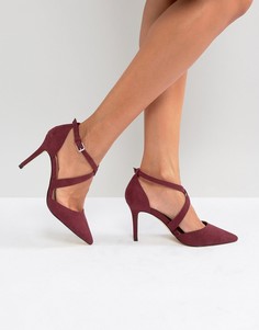 Туфли на каблуке с острым носком и перекрестными ремешками Carvela - Красный