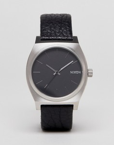 Часы с черным кожаным ремешком Nixon Sentry - Черный