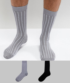 2 пары носков с блестящими полосками ASOS - Мульти