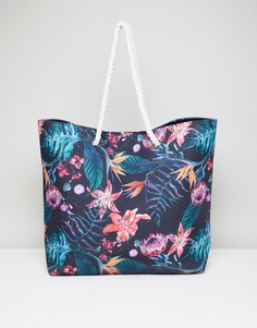 Пляжная сумка с тропическим принтом South Beach - Мульти